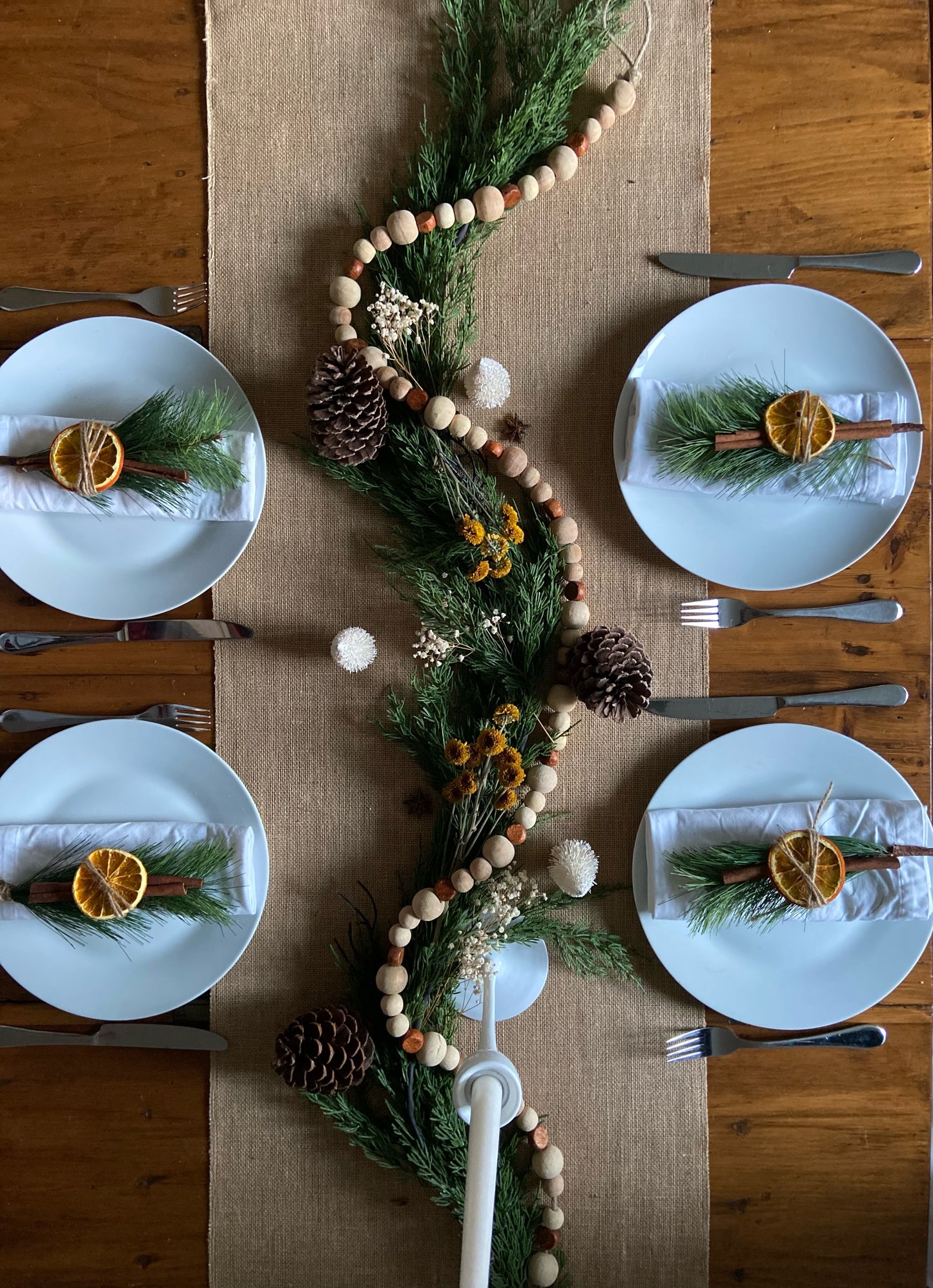 Holiday Table Setting Kit 'create your own natural tablescape'